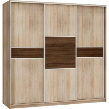 Šatní skříň Skříň Puerto 220cm - Skříň třídvéřová s posuvným dveřmi