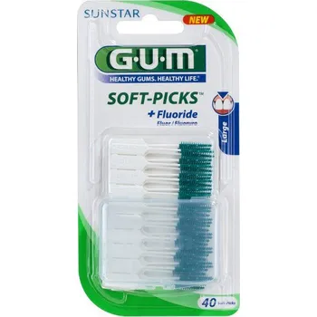 Dentální hygiena GUM SoftPicks velký B634M40 40 ks