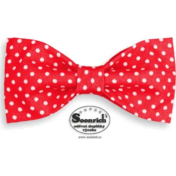 Motýlek motýlek puntík červený, mob014