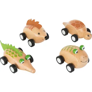 Dřevěná hračka Small foot by Legler Dřevěné zvířátkové autíčko 1ks Žabka