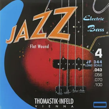 Struna pro kytaru a smyčcový nástroj Thomastik JAZZ&nbsp;FLAT&nbsp;WOUND JF344 - Struny na baskytaru - sada