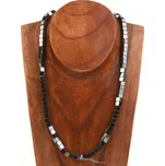 Hematit náhrdelník kostičky 6mm 51cm