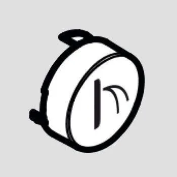 Splachovací tlačítko Hansgrohe Příslušenství Tlačítko pro přívalový proud, bílá 92574450