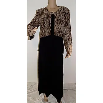 Dámské šaty Dámské dlouhé šaty černé (Šaty dvoudílné dlouhé, maxi)