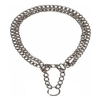 Obojek pro psa Obojek řetízkový polostahovací chrom dvouřadý 60 cm x 3 mm