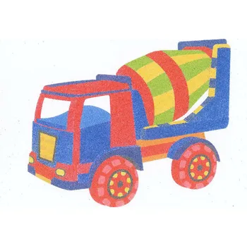 Radost v písku Šablona na pískování míchačka Varianta: A5 (148 × 210 mm)