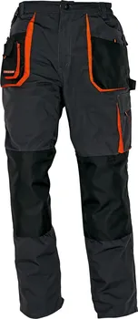 montérky Australian Line Emerton černé/oranžové pracovní kalhoty do pasu