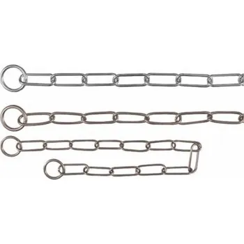 Obojek pro psa Nobby Řetízkový obojek velká oka chrom 50 cm