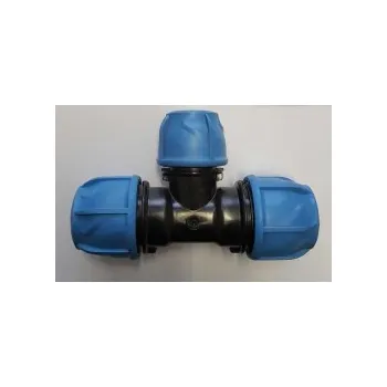 Vodovodní potrubí Svěrný T-kus redukovaný iJoint G+F PE (PP-S), Rozměr 32x25x32 mm