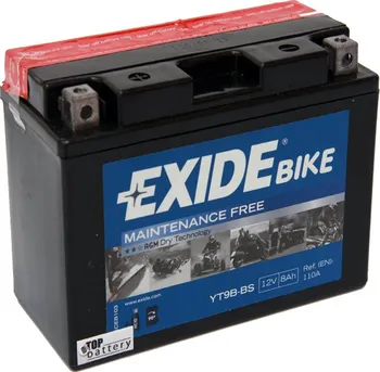 Motobaterie Exide Bike Maintenance Free 12V 8Ah 110A YT9B-BS