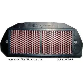 Filtr pro motocykl Vzduchový filtr Hiflo Filtro HFA4706 na motorku YAMAHA YZF 750 R7 (OW02) road version rok 99-01