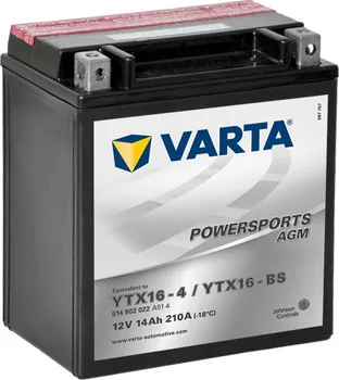Motobaterie Varta VT 514902 12V 14Ah 220A