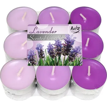 Svíčka Bispol Aura čajová vonná svíčka 18 ks