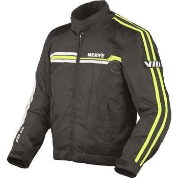Moto bunda NERVE Swift neonově žlutá sportovní motocyklová bunda na motorku L