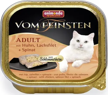Krmivo pro kočku Animonda Von Feinsten Core kuřecí/losos filet/špenát 100 g