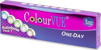 Kontaktní čočky ColourVue One Day TruBlends Rainbow nedioptrické (10 čoček)