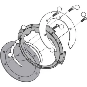 Zavazadlo na motocykl Kappa BF02K redukce pro montáž TANKLOCK tankvaku na víčko nádrže motorky BENELLI TNT 1130 CAFE RACER rok 2010