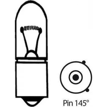 Autožárovka Halogenová žárovka čirá, 12V21W (BAY9S), Pin 145°