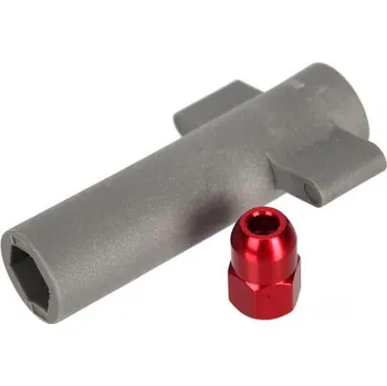 RC vybavení Traxxas průchodka antény červená s klíčem