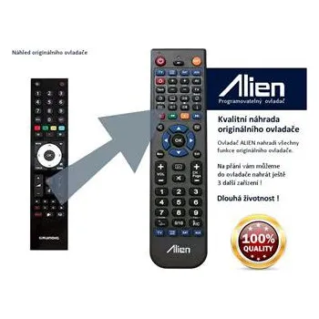 Dálkový ovladač Dálkový ovladač ALIEN Grundig TP8