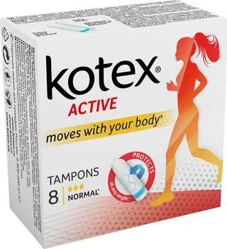 Hygienické tampóny Kotex Active Normal Tampony 8 ks