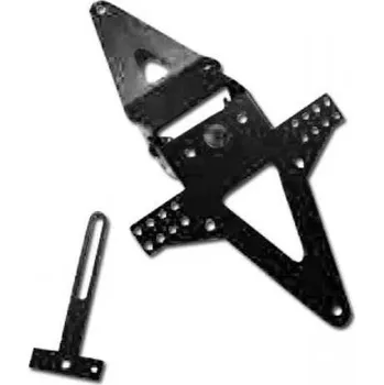 Držák SPZ Držák SPZ BMW R1100S 98-05, nastavitelný, černý, s držákem odrazky BMW R 1100 S ABS rok 01-06