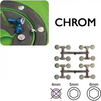Spojovací materiál motoru Krytky šroubů Keiti, inbus M4, chrom
