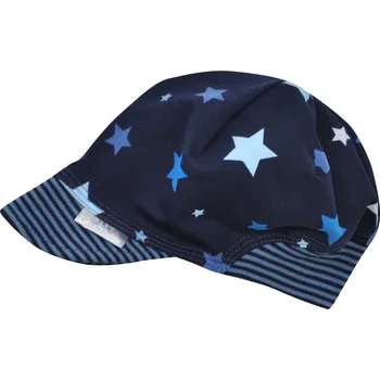 Kšiltovka tmavě modrá bavlněná kšiltovka s hvězdičkami