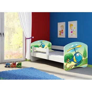 Dětská postel Dětská postel - Helikoptéra 2 140x70 cm bílá