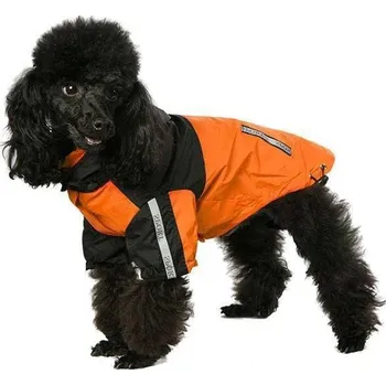 Obleček pro psa URBAN PUP Obleček pro psy i fenky – nepromokavá bunda, oranžovo-černá Velikost: XS