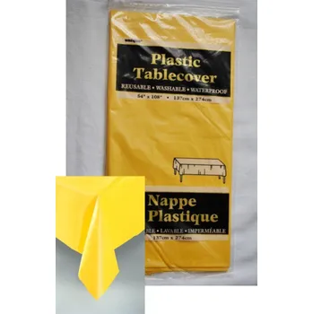 Jednorázový ubrus Unique ubrus žlutý 137 cm x 274 cm