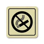 Poháry.com Piktogram zákaz kouření zlato