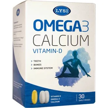 Přírodní produkt Lysi Omega 3 Calcium Vitamin D 90 cps.