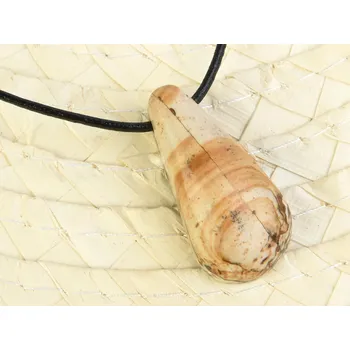 Přívěsek Jaspis obrázkový přívěsek na šňůrce 8,6g