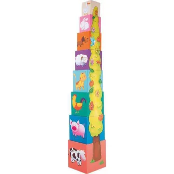 Hračka pro nejmenší Legler Stavební kostky se zvířátky