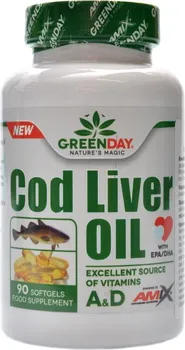 Přírodní produkt Amix GreenDay God Liver Oil 90 softgels