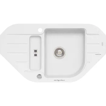 Granitový dřez Alveus dřez Niagara 60 - 11 white (bílá)
