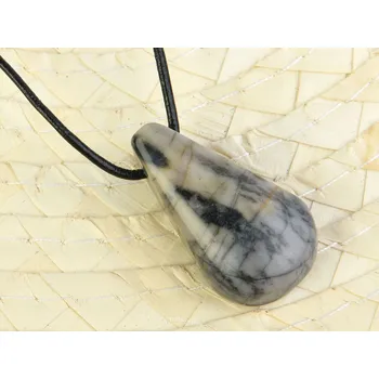 Přívěsek Jaspis piccasso přívěsek na šňůrce 10,7g