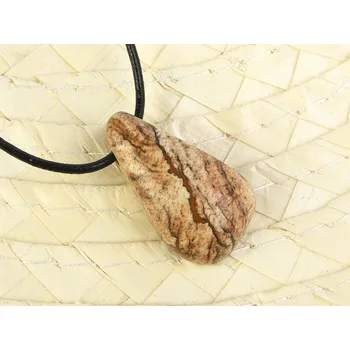 Přívěsek Přívěsek jaspis obrázkový na šňůrce 6,8g