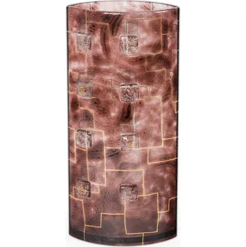 Váza Skleněná váza TERRA hnědá