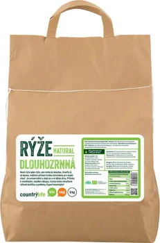 Rýže Country Life Rýže dlouhozrnná natural BIO 5 kg