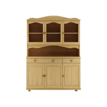 Knihovna Nabytek-dreveny.cz Vitrína masive 101 z borovice Barevné provedení: Olše