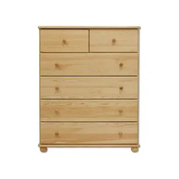 Komoda Nabytek-dreveny.cz Komoda borovice masiv 4+2 zásuvky masiv 113 Barevné provedení: Dub