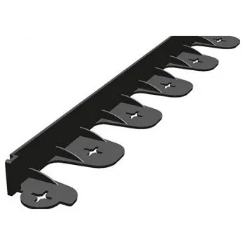 Zahradní obrubník Zahradní neviditelný plastový obrubník 45mm x 80 cm černý