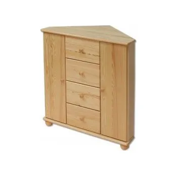 Komoda Nabytek-dreveny.cz Dřevěná rohová komoda masiv 134 z borovice Barevné provedení: Olše