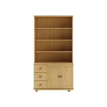 Knihovna Nabytek-dreveny.cz Vitrína masive 125 z borovice Barevné provedení: Olše