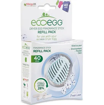 Ecoegg Náplň do vajíčka do sušičky s vůní svěží bavlny 4 ks Prací prášek Ecoegg Náplň do vajíčka do sušičky s vůní svěží bavlny 4 ks