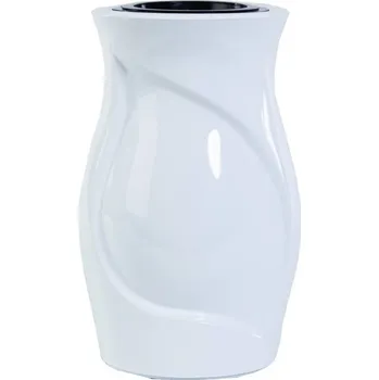 Váza Náhrobní váza White 27 x 17 cm