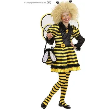 WIDMANN Dětský kostým Včela satén vel. 158 cm