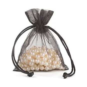 Potravinová fólie Organzové sáčky černé 90 x 90 mm - Balení po 1 ks